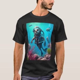 Camiseta Roupa de Lontra Marinha Legal Mergulho Lontra 3