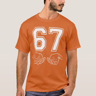 Camiseta Roupa de meme engraçado 67 Seis Sete Halloween Ger