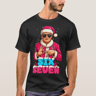 Camiseta Roupa de Meme Trump 67 Engraçado Seis Sete Natal S