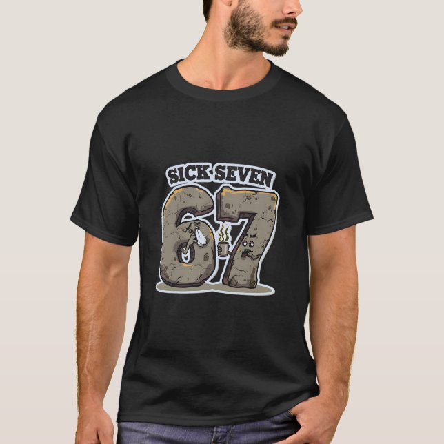 Camiseta Roupa de Memes Engraçados Doença Sete 67 Tossindo  (Frente)