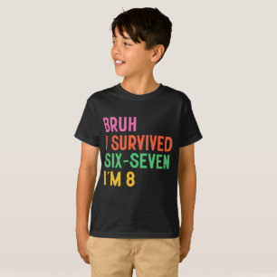 Camiseta Roupa de Menino de 8 Anos de Idade Eu Sou um Menin
