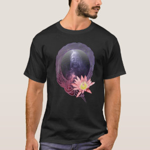 Camiseta Roupa de Moda Flor de Lótus Buda Siddhartha Gautam