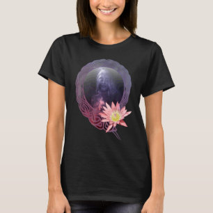 Camiseta Roupa de Moda Flor de Lótus Buda Siddhartha Gautam