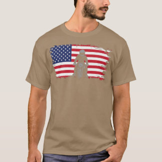 Camiseta Roupa de Motocicleta American Flag - Biker Motorcy