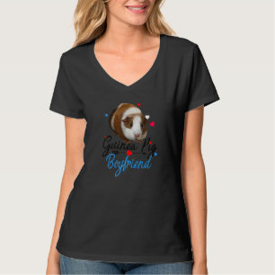 Camiseta Roupa de Namorado Porquinho-da-Índia Fofo para Hom