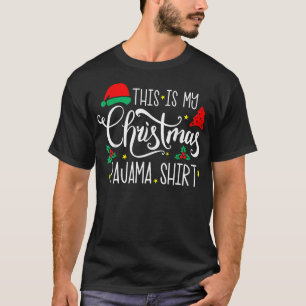 Camiseta Roupa de Natal Divertida para a Família Cute Xmas 