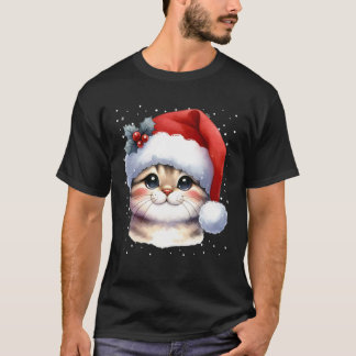 Camiseta Roupa de Natal Família Gato Crianças Gatos Natal