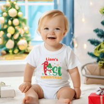 Roupa de Natal personalizada para o primeiro Natal