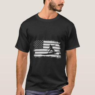 Camiseta Roupa de Navegação com Bandeira Americana - Surf d