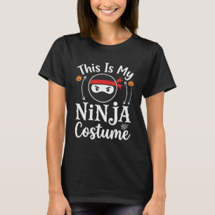 Camiseta Roupa de Ninja Engraçada Design de Halloween_1