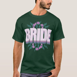 Camiseta Roupa de noiva para o casamento da despedida de so
