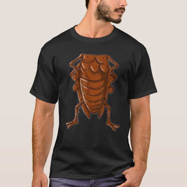 Camiseta Roupa De Noivado Engraçado De Barata De Halloween  (Frente)