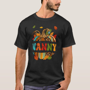 Camiseta Roupa de Outono Nana Agradecida Abençoada