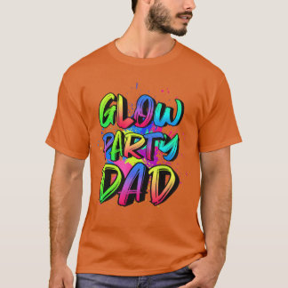 Camiseta Roupa de Pai de Festa Glow anos 80 Festa da Lua Ch