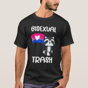 Camiseta Roupa de Panda de Lixo Bissexual Coisas do Orgulho