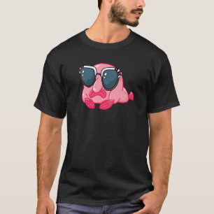 Camiseta Roupa de peixe-blob com óculos de sol Amor Peixe-b
