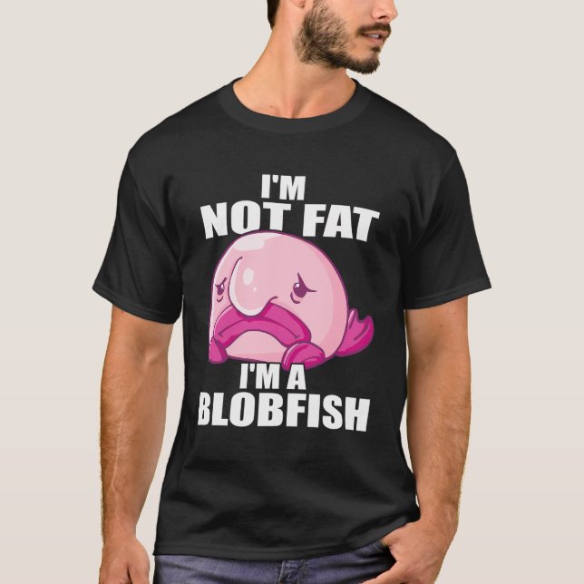 Camiseta Roupa De Peixe Escuro - Rosto De Peixe Desfocado F (Frente)