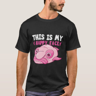 Camiseta Roupa De Peixe Escuro - Rosto De Peixe Desfocado F