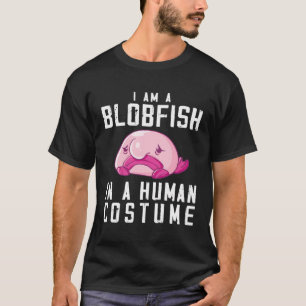 Camiseta Roupa De Peixe Escuro - Rosto De Peixe Desfocado F