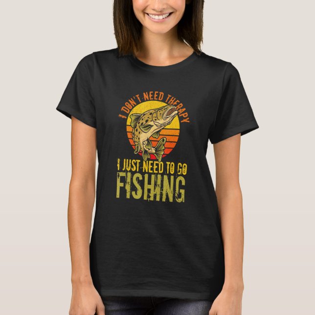 Camiseta Roupa De Pesca Para Acessórios Para Pescadores Pei (Frente)