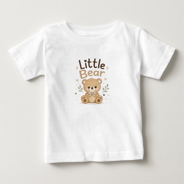 Camiseta Roupa de Presente para Recém-Nascido Urso Teddy Fo (Frente)