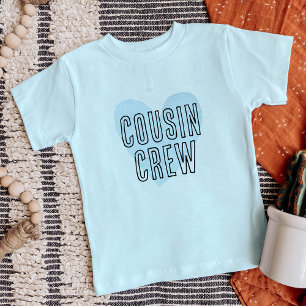 Camiseta ROUPA DE PRIMOS Coração Azul Kids Família Combinan