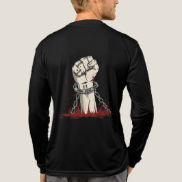 Camiseta Roupa de Protesto de Liberdade e Negrito