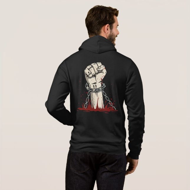 Camiseta Roupa de Protesto de Liberdade e Negrito (Parte Traseira Completa)