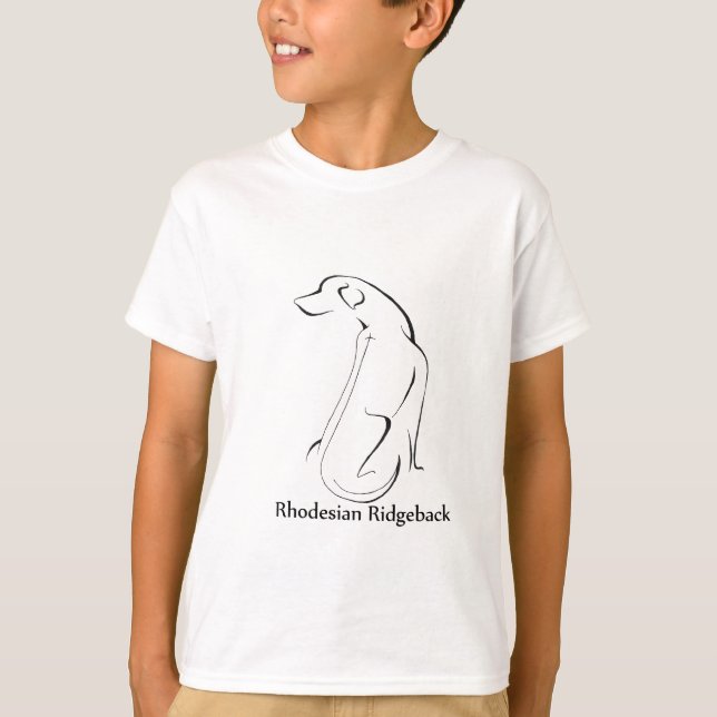 Camiseta Roupa de Rhodesian Ridgeback (Frente)
