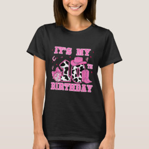 Camiseta Roupa de Rodeio de Feliz Aniversário de 10 Anos Me