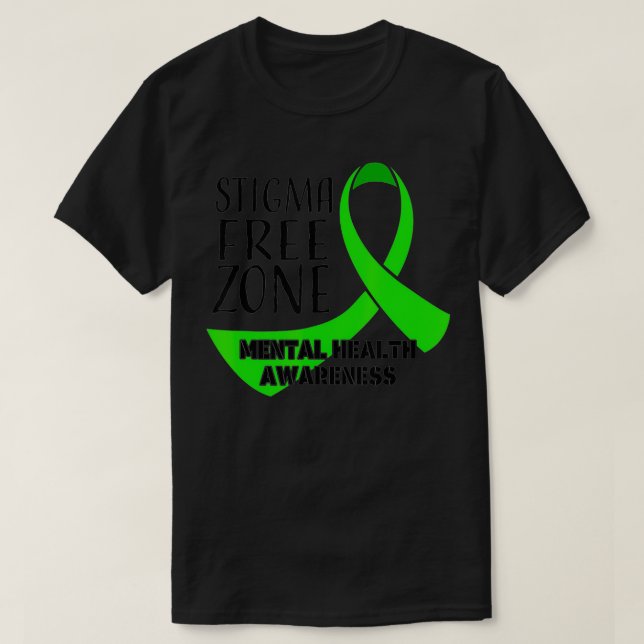 Camiseta Roupa de Sensibilização para a Saúde Mental na Zon (Frente do Design)