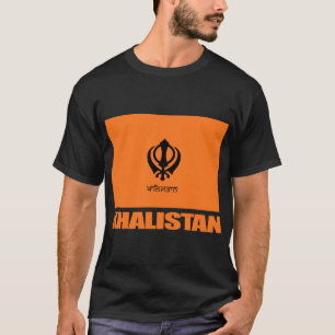 Camiseta Roupa de Sinalizador do Khalistan