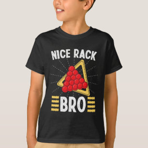 Camiseta Roupa De Snooker Para Rack Adulto Belo, Piscina Bi
