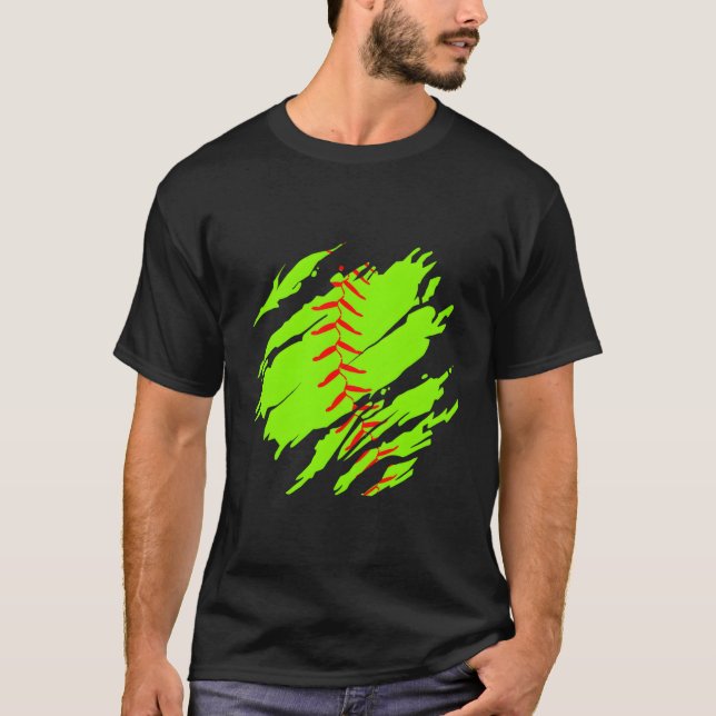 Camiseta Roupa de Softball - Softball (Frente)