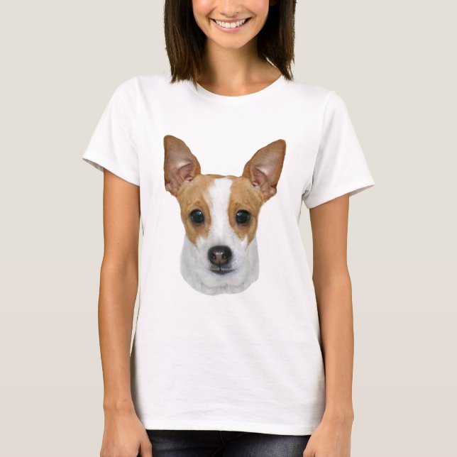 Camiseta Roupa de Terrier de rato (Frente)