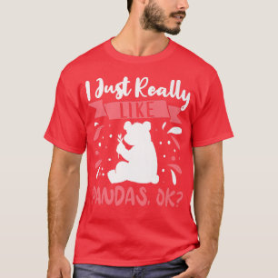 Camiseta Roupa de Urso Panda para Amantes de Panda Cute Rou
