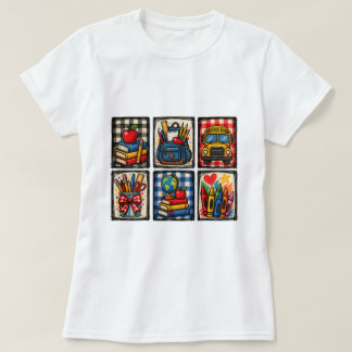 Camiseta Roupa de Volta às Aulas Professora Sala de Aula Fo