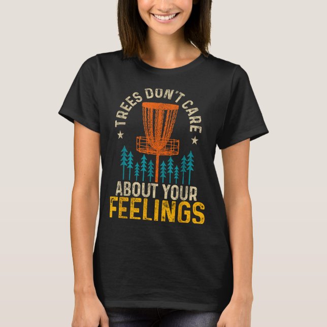 Camiseta Roupa Divertida de Golfe de Disco Co. Árvores de G (Frente)