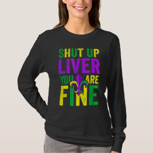 Camiseta Roupa Divertida para o Desfile de Mardi Gras - Cal