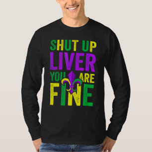 Camiseta Roupa Divertida para o Desfile de Mardi Gras - Cal