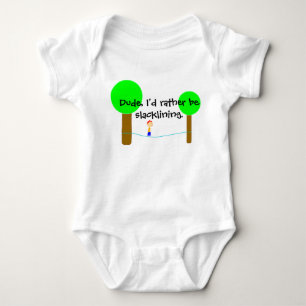 Camiseta Roupa do bebê de Slackline