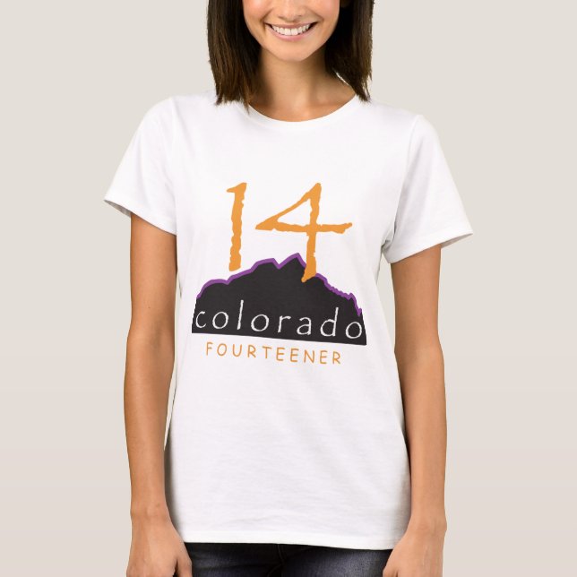 Camiseta roupa do desgaste 14er (Frente)