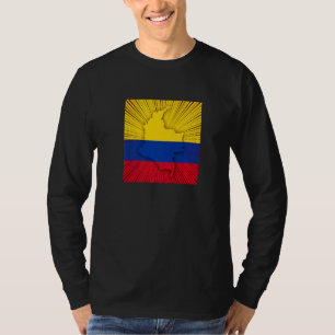 Camiseta Roupa do Dia da Independência da Colômbia