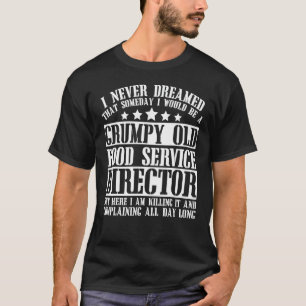 Camiseta Roupa do Diretor de Serviços de comida - Diretor E