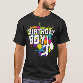 Camiseta Roupa do Garoto Birthday Paintball