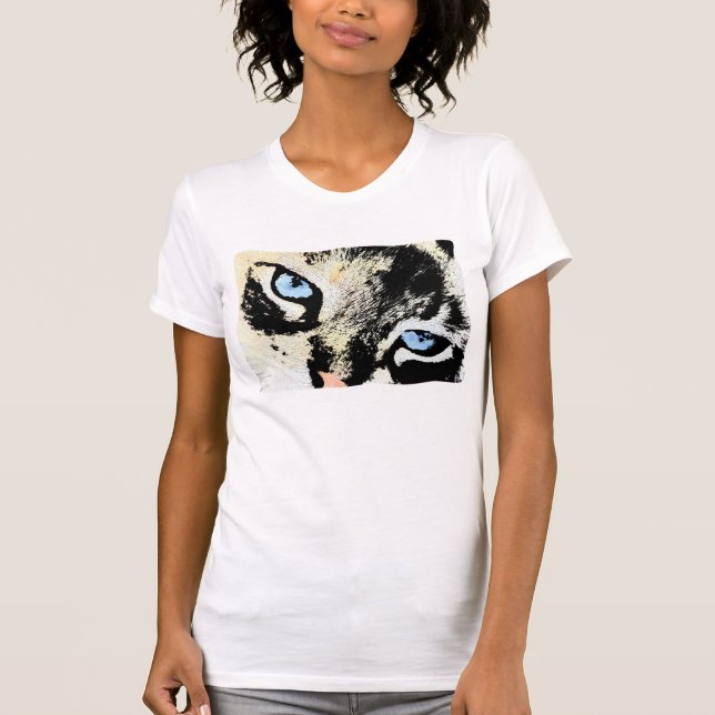 Camiseta Roupa do gato da tinta (Frente)