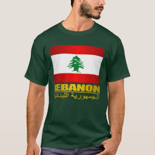 Camiseta Roupa do Orgulho do Líbano