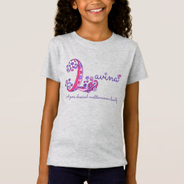 Camiseta Roupa dos bebés do nome e do significado de Lavina