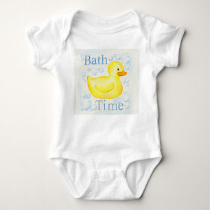 Camiseta Roupa Ducky de borracha da criança de Bathtime