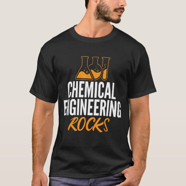 Camiseta Roupa Engenheiro de de Foguetes de Engenharia Quím (Frente)